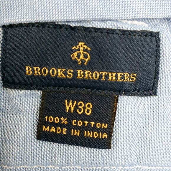 Brooks Brothers SZ 38 Blue Patchwork Plaid Madras 9" 100% Cotton Plaid Shorts - Picture 6 of 8